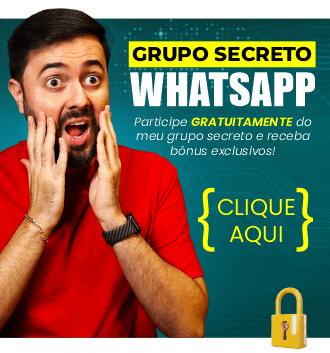 Participe gratuitamente da minha comunidade secreta no WhatsApp
